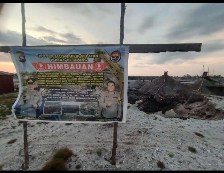 PETI di Desa Sungai Besar Ketapang Meresahkan, Himbauan Polres Hanya Pajangan